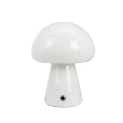Hot Morkel Mushroom batterilampe / bordlampe, hvid Hvide Lamper|Glas Lamper