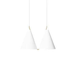 Discount Mosaik pendel 2 side-by-side, hvid Hvide Lamper|Hængelamper