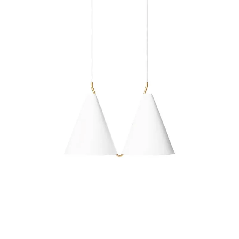 Discount Mosaik pendel 2 side-by-side, hvid Hvide Lamper|Hængelamper