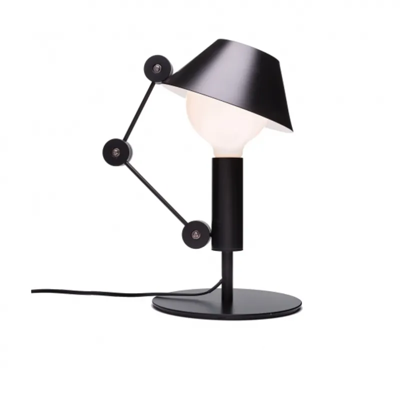 Clearance Mr. Light bordlampe, sort/hvid Hvide Lamper|Bordlamper