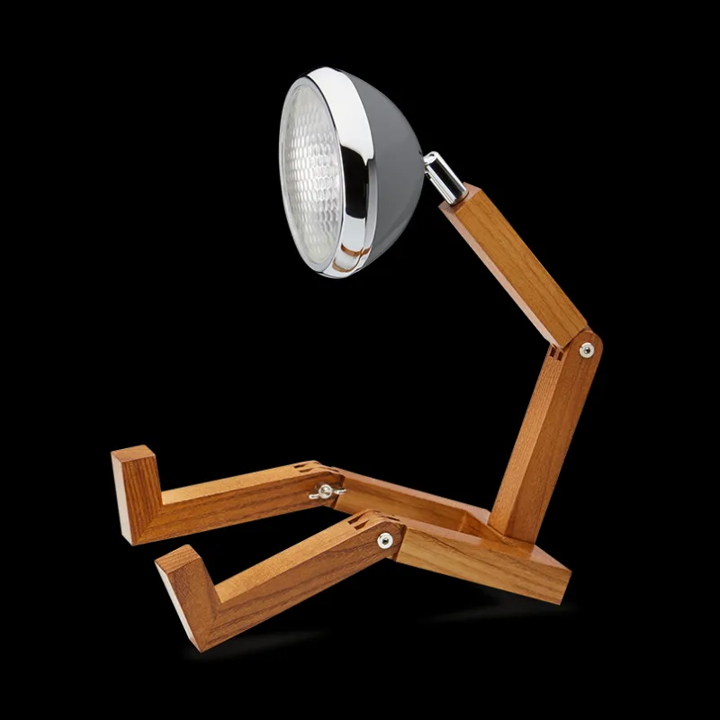 Discount Mr. Wattson bordlampe, Intense grå Børn Lamper I Træ|Lamper Til Reol