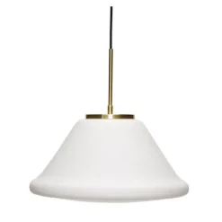 Clearance Muse pendel triangulær, hvid Messinglamper|Hvide Lamper