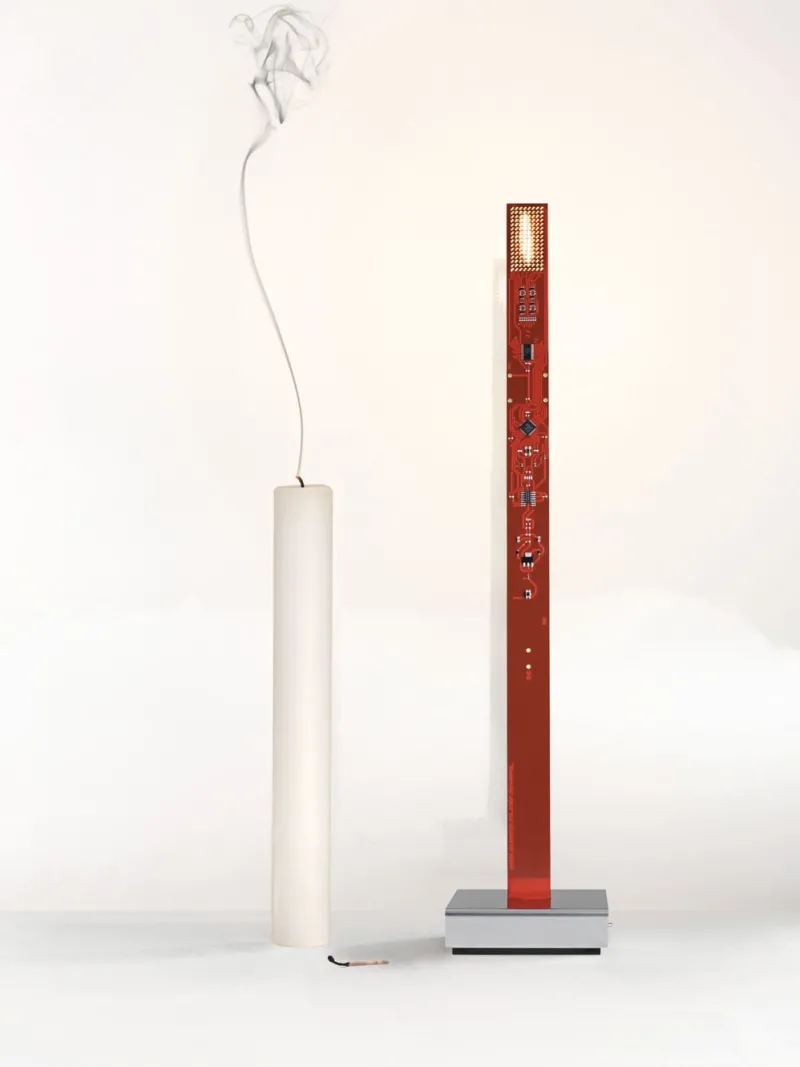Best My New Flame bordlampe, rød Bordlamper
