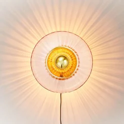 Best New Wave Optic væglampe, rosa Glas Lamper|Lampe Til Trappeopgang
