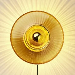 Clearance New Wave Optic XL Væglampe, amber Glas Lamper|Stue Lamper