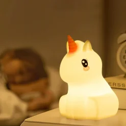 Hot Junior Unicorn Børn Transportable Lamper|Natlampe