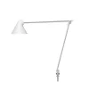 NJP bordlampe m/Ø10 pind, hvid Hvide Lamper|Skrivebordslamper