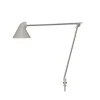 Clearance NJP bordlampe m/Ø10 pind, lys alu grå Skrivebordslamper|Arkitektlamper