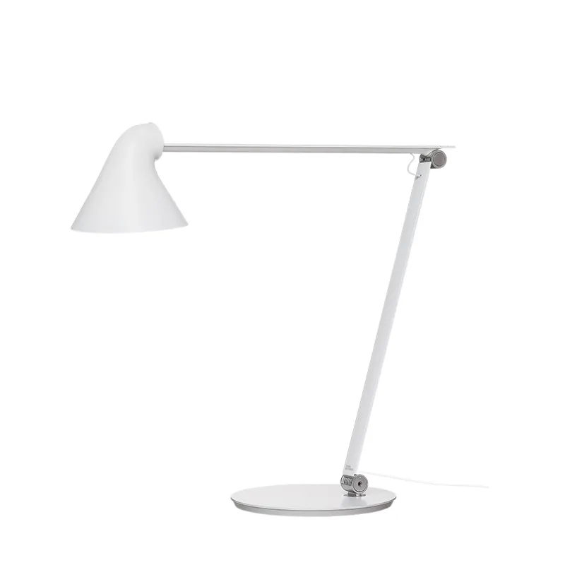 NJP bordlampe m/bordfod, hvid Hvide Lamper|Skrivebordslamper