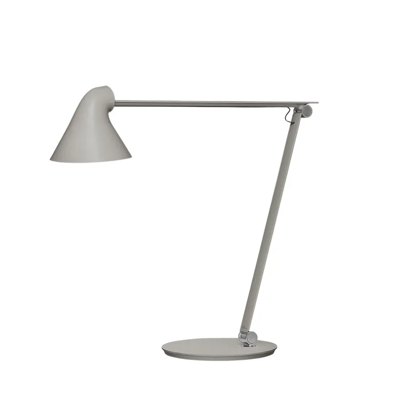 Outlet NJP bordlampe m/bordfod, lys alu grå Skrivebordslamper|Arkitektlamper