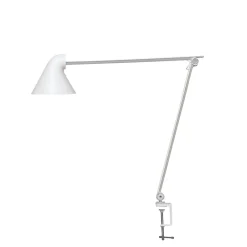 Sale NJP bordlampe m/bordklemme, hvid Skrivebordslamper|Klemmelamper