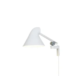 Outlet NJP væglampe m/kort arm, hvid Hvide Lamper|Arkitektlamper