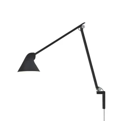 Clearance NJP væglampe m/lang arm, sort Sorte Væglamper|Arkitektlamper