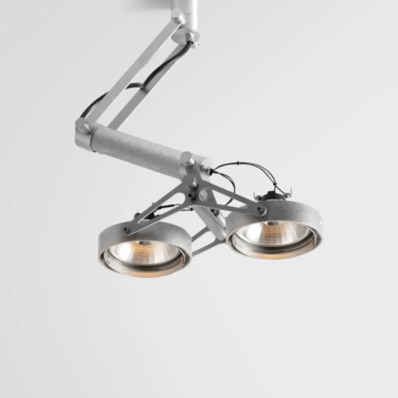 New Nomad Surface Adjustable 2x, hvid struktur Spotlampe|Gallerilamper