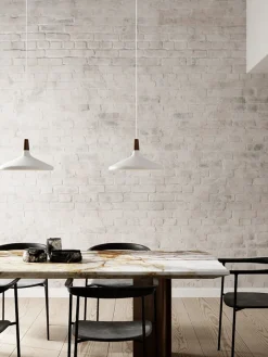 Sale Nori 39 pendel, hvid Lamper I Træ|Hvide Lamper