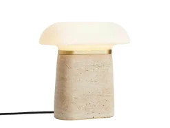 Discount Nova bordlampe, travertin Travertin Lamper|Skrivebordslamper