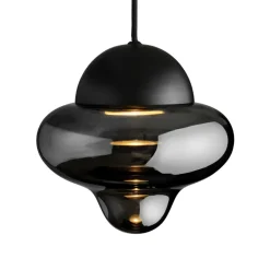 Sale Nutty pendel, smoke/sort Glas Lamper|Spisebordslamper
