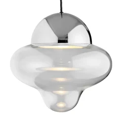 Clearance Nutty XL pendel, klar/krom Krom Lamper|Glas Lamper