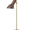 New Oblique Bordlampe Messing, teglrød Læselamper|Stue Lamper