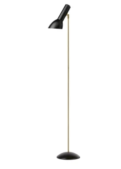 Discount Oblique Gulvlampe Messing, sort mat Standerlamper|Læselamper