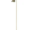Best Oblique Gulvlampe Messing, olivengrøn Standerlamper|Læselamper
