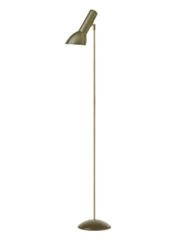 Best Oblique Gulvlampe Messing, olivengrøn Standerlamper|Læselamper