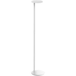 Clearance Oblique gulvlampe USB-C, mat hvid Hvide Lamper|Standerlamper
