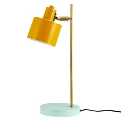 Online Ocean bordlampe, karry/messing/turkis Skrivebordslamper|Lamper Til Sofabord