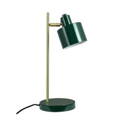 Sale Ocean bordlampe, mørkegrøn/messing Messinglamper|Skrivebordslamper