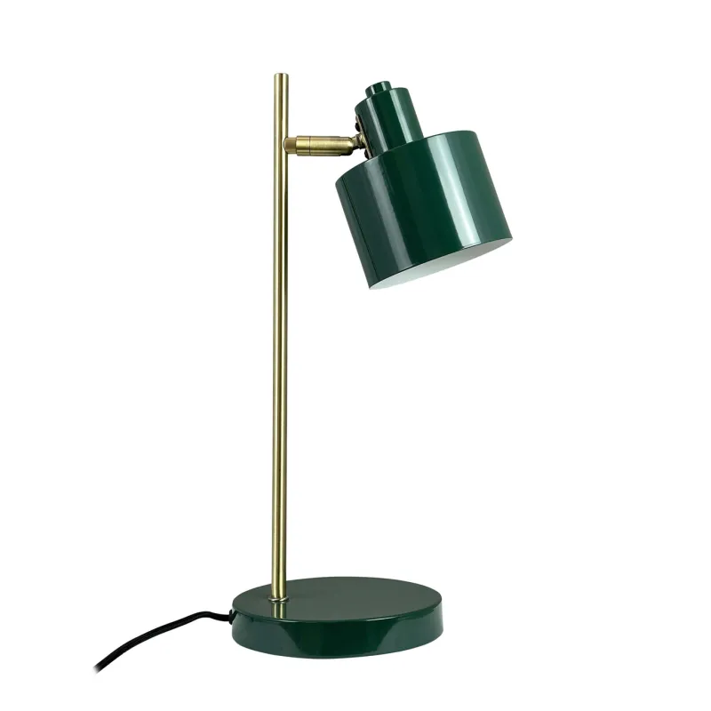 Sale Ocean bordlampe, mørkegrøn/messing Messinglamper|Skrivebordslamper