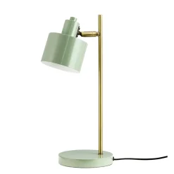 Ocean bordlampe, oliven/messing Skrivebordslamper|Lamper Til Sofabord