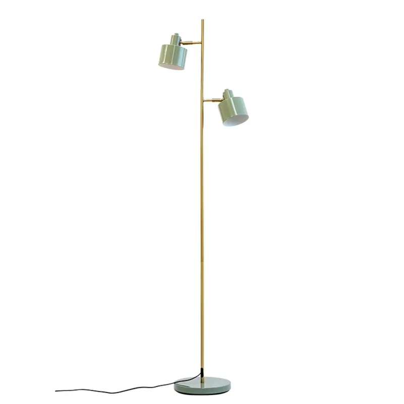 Clearance Ocean gulvlampe, oliven/messing Standerlamper|Stue Lamper