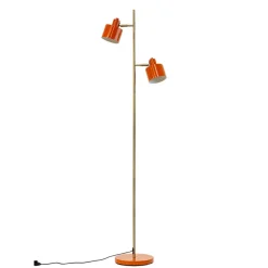 Ocean gulvlampe, orange/messing Orange Lamper|Standerlamper