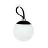 Online Odin Outdoor lysbold / batterilampe m/rem, sort/hvid Hvide Lamper|Transportable Lamper