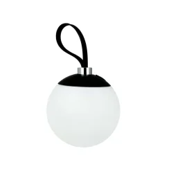 Online Odin Outdoor lysbold / batterilampe m/rem, sort/hvid Hvide Lamper|Transportable Lamper