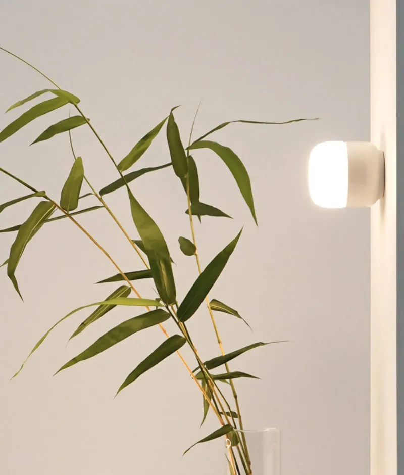 Clearance Ohm 100/110 loftlampe / væglampe, hvid/mat opal Hvide Lamper|Glas Lamper