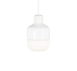 Hot Ohm 100/155 pendel, hvid/mat opal Hvide Lamper|Glas Lamper