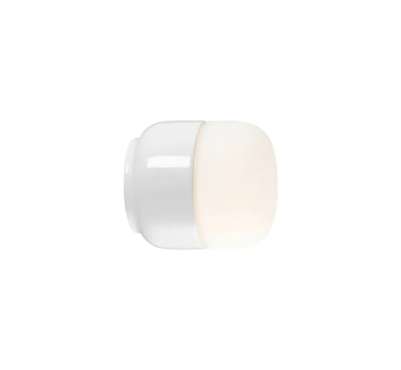 Online Ohm 100/110 Sauna væglampe, hvid/mat opal Hvide Lamper|Glas Lamper