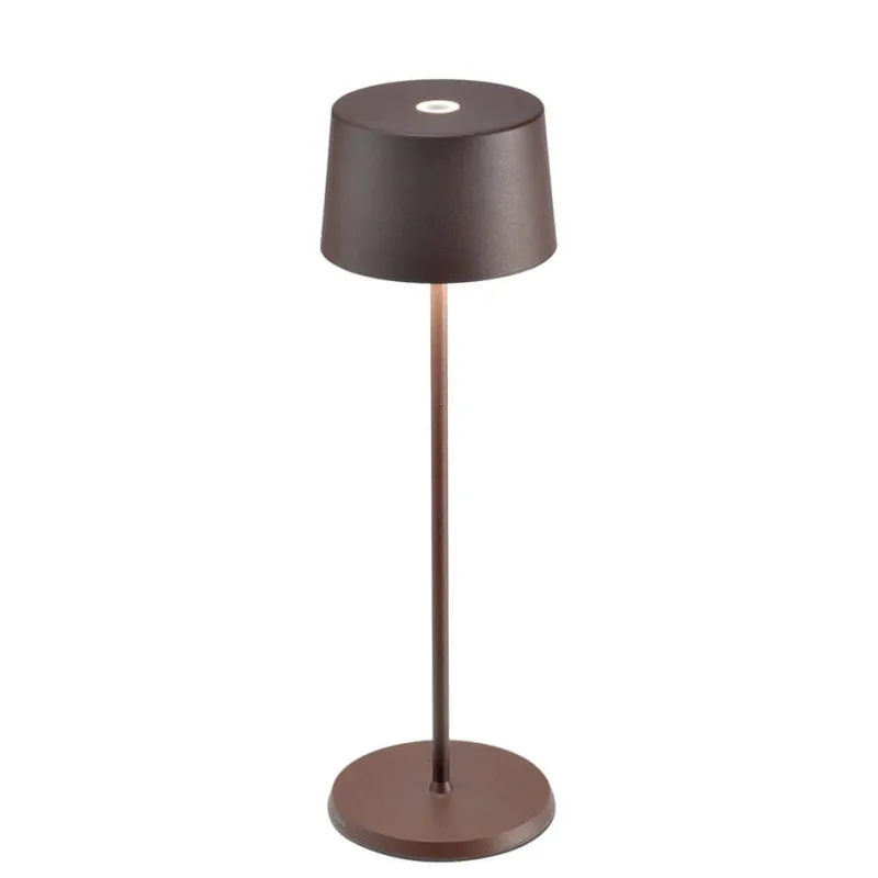 Hot Olivia batterilampe / bordlampe, corten Transportable Lamper|Lamper Til Sofabord