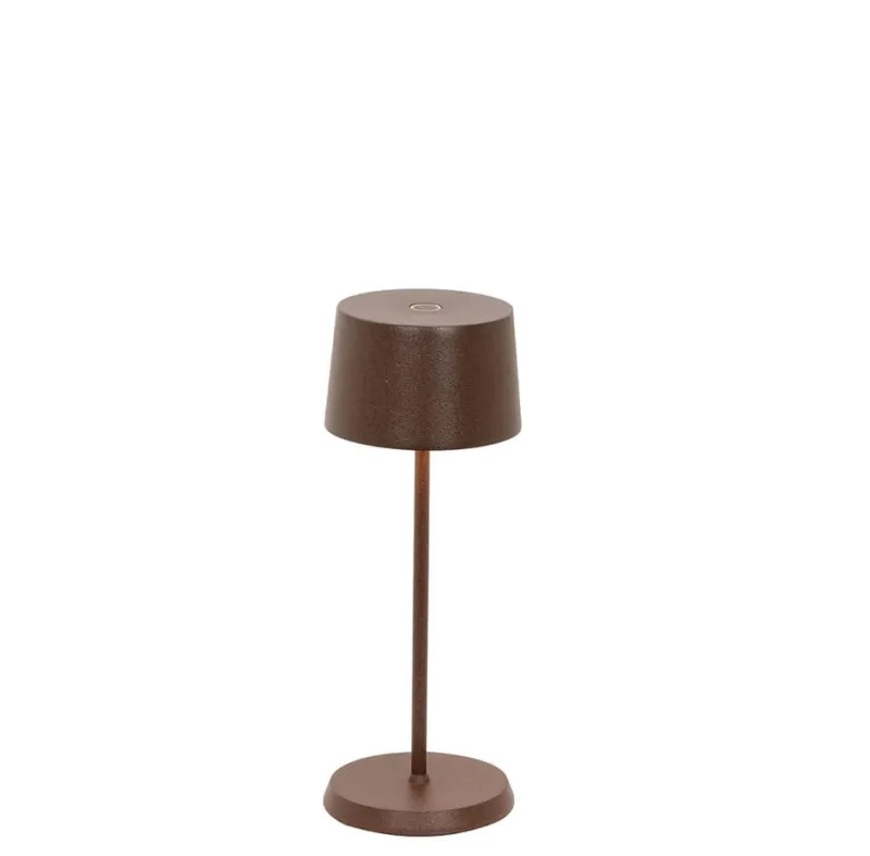 Olivia micro batterilampe / bordlampe, corten Transportable Lamper|Lamper Til Sofabord