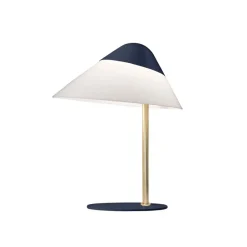 Online Opala Mini bordlampe, messing/blå Kontorlamper|Bordlamper