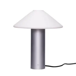 Discount Orbit bordlampe, metallic sølv Skrivebordslamper|Lamper Til Sofabord