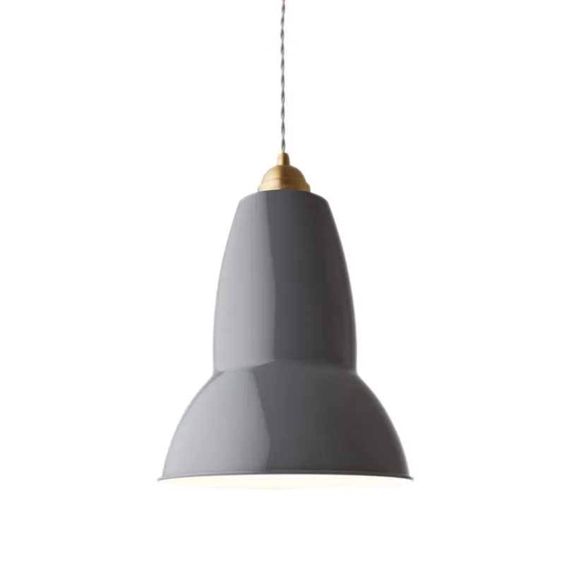 Original 1227 messing/grå maxi pendel Industrielle Lamper
