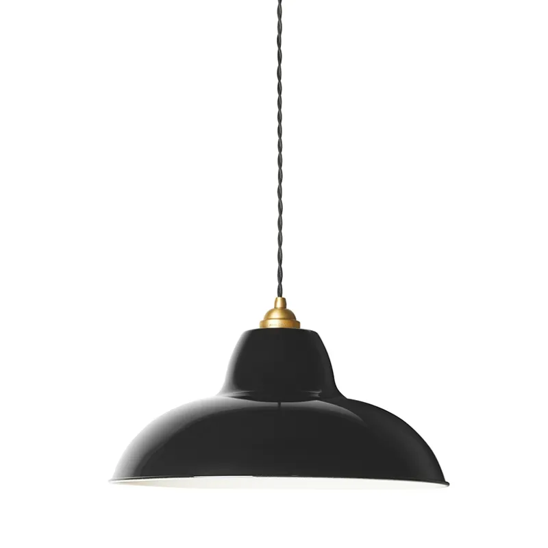 Best Original 1227 Midi Wide pendel, messing/sort Messinglamper|Industrielle Lamper