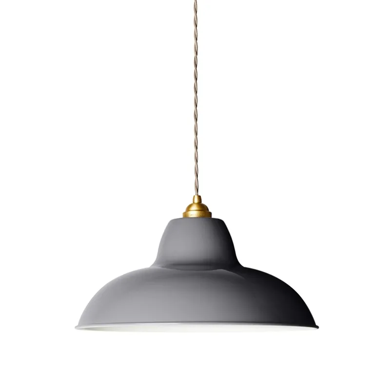 Discount Original 1227 Midi Wide pendel, messing/grå Messinglamper|Industrielle Lamper