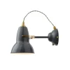 Online Original 1227 væglampe, messing/grå Læselamper|Arkitektlamper