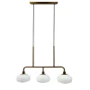 Best Ossett langbordspendel, opal/bronze Hvide Lamper|Glas Lamper
