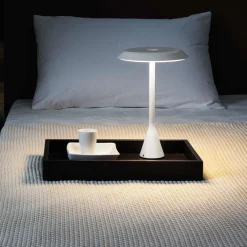 Outlet Panama mini batterilampe, hvid Hvide Lamper|Transportable Lamper