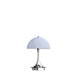 Panthella 160 Portable, grå opalt akryl Transportable Lamper|Lamper Til Sofabord