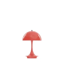 Outlet Panthella 160 Portable, metal koral Transportable Lamper|Lamper Til Sofabord